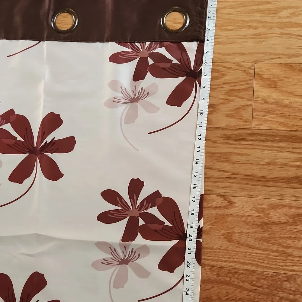 Beautiful flower print curtains